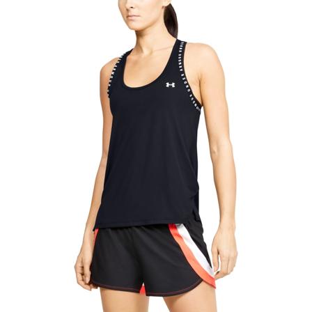 Under Armour Women's Knockout Tank Women Short sleeved fitness sweater Black L