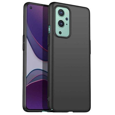 OnePlus 9 Ultratunn Gummibelagd Mattsvart Skal Basic V2