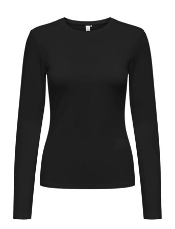 Onpfenia Ls Slim Jrs Top Black Only Play