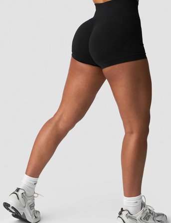 ICANIWILL Smooth Seamless Shorts W - Black - S