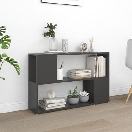 Vidaxl Bokhylla Grå 100x24x63 Cm Konstruerat Trä Grå