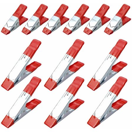 Metalfjederklemme 12 stk. Gummibelagt metalfjederklemme 50mm/100mm metal klemmer