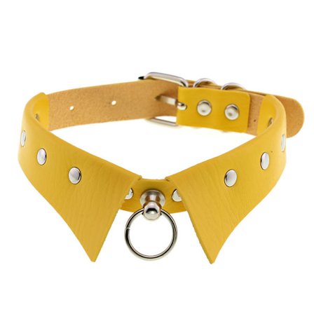 Läder Choker Punk Krage Dam Nitar Dubbade Chocker