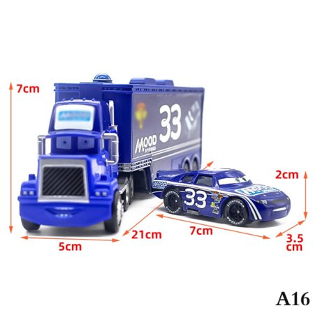 Disney Pixar Cars 3 Lynet McQueen Lastbil - Perfekt A16