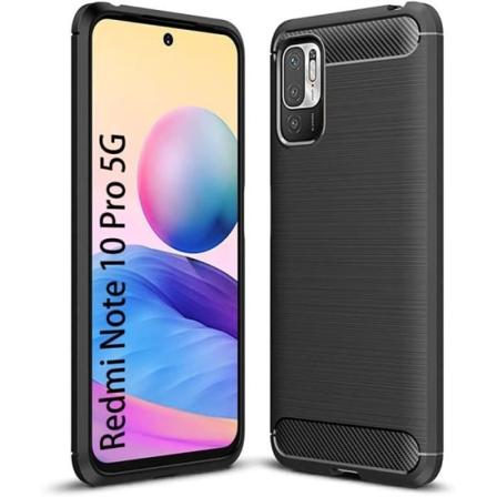 Etui til Redmi Note 10 Pro 5G (6,67") Sort Anti-Scratch Anti-Shock Tykt Blødt