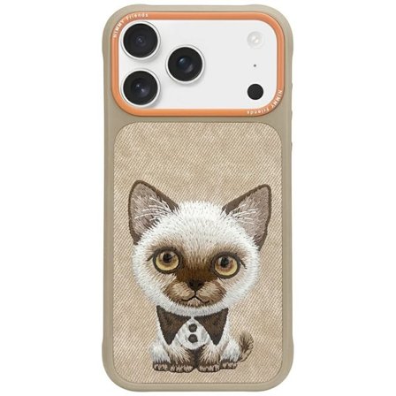 Nimmy Big Eyed Pet 2.0 Kattfodral för iPhone 17 - beige