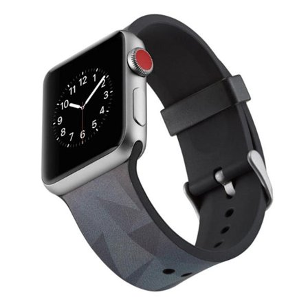 Apple Watch serie 4 44mm silikoneurrem - grå trekant