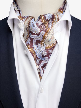 John Henric Men's Burgunderroter Krawattenschal Size Onesize