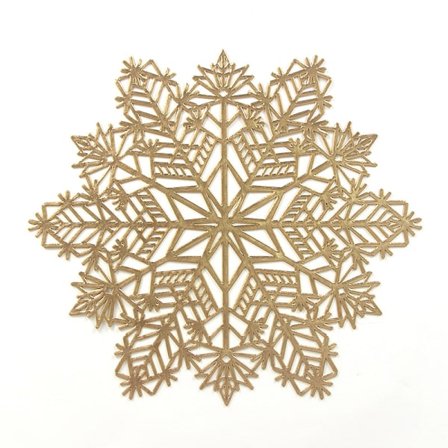 4-pak Julepynt Bordskåner Isoleret Bordskåner Snefnug