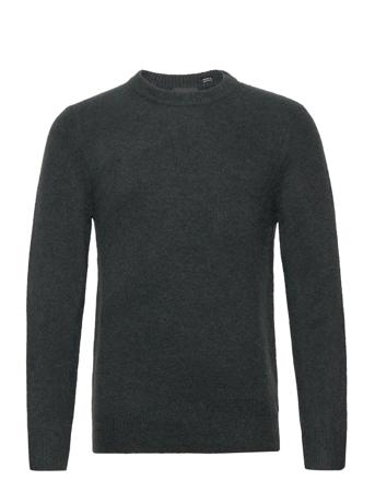 Scotch & Soda Stickad Tröja M. Rund Krage Svart Scotch & Soda