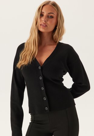 Object Collectors Item - Objreynard Ls Sli Cardigan - Black - Kläder - - Bubbleroom