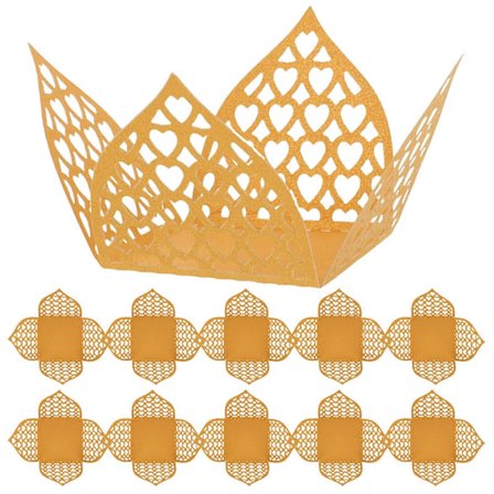 50 stk. Truffel Hul Papirkopper Sjokoladepapir Truffelpapir Cupcake Former Festutstyr