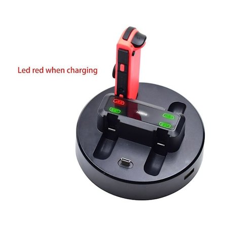 Opladningsstation Dock Kompatibel Med 4 Nintendo Switch Vært Oplader Controllere