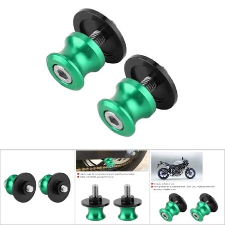 2 kpl 8 mm moottoripy r n CNC takatelineen heilahdusvarren liukus timet telineen heilahdusvarren bobbinit (vihre )