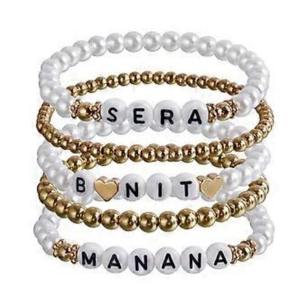 5 st/set TS The Swift Pärlarmband Populära Trendiga Sommar Armband Handgjorda Armringar Souvenir Smycken Gåva (T2)