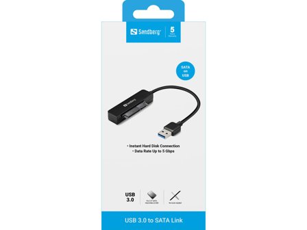 Sandberg USB 3.0 to SATA Link - Diskkontroller - SATA 6Gb/s - USB 3.0