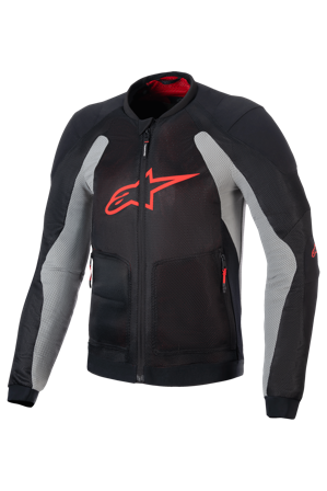 Kurtka Motocyklowa Alpinestars Troop-Air Czarny/Szary/Jasnoczerwony L