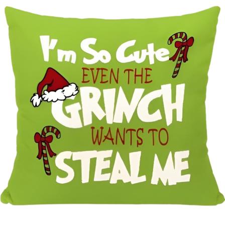 Julgrinch Kuddfodral Dekoration Julgåva Hem B