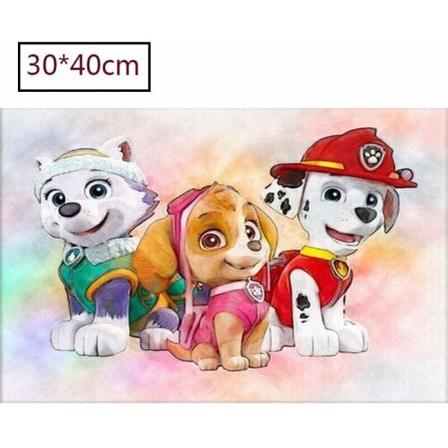 Paw Dog Patrol 5D timanttimaalaus täysi pora kristallikivillä koristeltu ristipistotyö käsityöt seinäkoriste