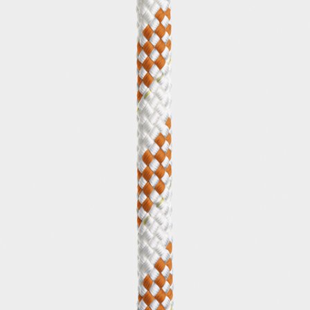 SPEZZONE | Regatta Ropes Titanic, anima in poliestere HT, calza in poliestere a 32 trecce, bianco/arancione, Ø14 mm x 30 metri