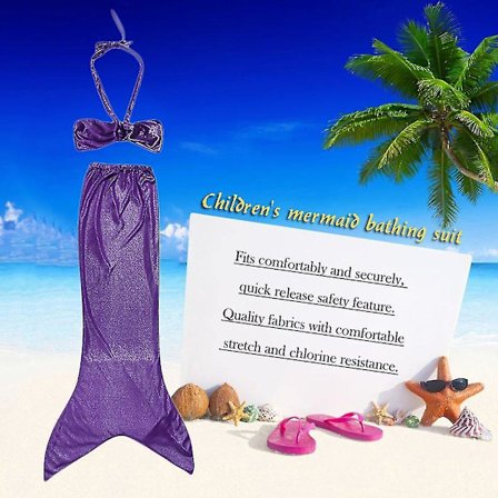 Pienen Merenneidon Hännän Mekko Lapsille Tytöille Merenneidon Hännän Asut