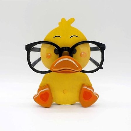 Lasien Pidike, puukaiverrus Eläin Silmälasit Kehykset Teline Aurinkolasien Esittelyteline Kodin Sisustus - Ankka