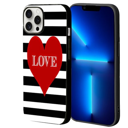 Animationstryck iPhone 12 / 12 Pro Skyddsfodral, iPhone 15 Max-fodral för 17 16 15Plus 14Pro 13 XR X 12 11 PRO Max 7 XS 6 Plus Alla hjärtans dag-skal