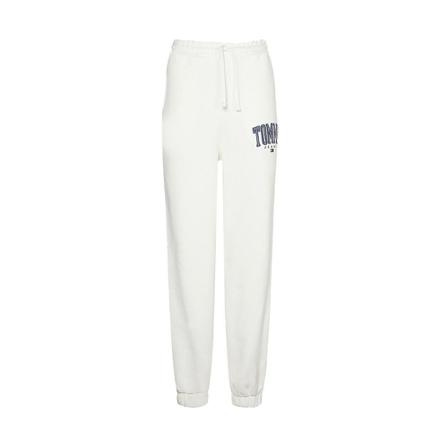 Tommy Jeans, College Tommy Badge Plush Joggers Dw 0Dw 12107Ya 8 Wit, Dames, Maat:S