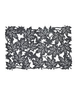 Tallriksunderlägg Filtmaterial Med Laserskuret Bladmönster 2-Pack Grå - Noble House