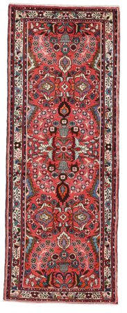Medallion Small Hamadan Rug 83X218 Wool