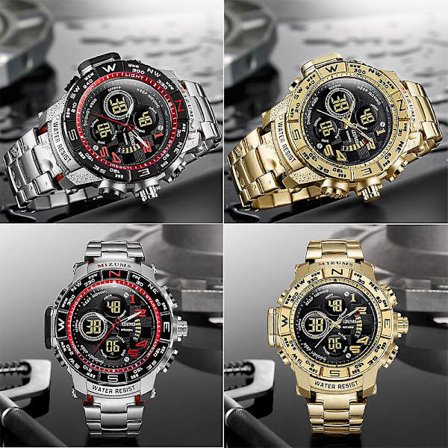 Herre ur Sports ur Kvarts ur Stålrem Herre ur Elektronisk ur