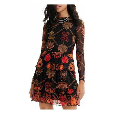 Desigual, Short Dresses Czarny, Kobieta, Rozmiar: S