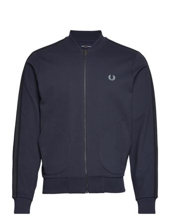 Knitted Taped Trk Jkt Bomberjakke Jakke Navy Fred Perry