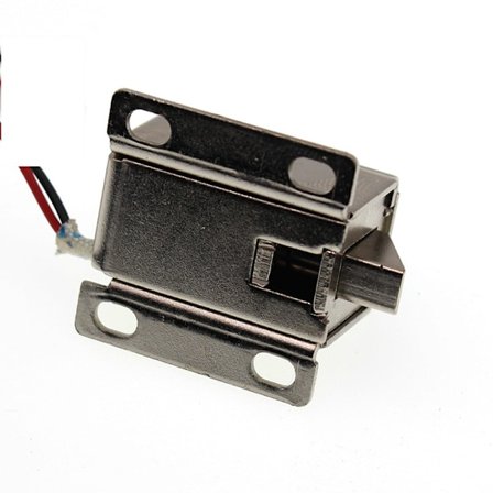 1 st Mini Låddörr Tunga Ner Elektrisk Lås Montering Solenoid