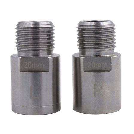 1 Par MTB Cykelpedalförlängare Mountain Road Bike Pedaler Adaptrar Stål Cykelpedalförlängningsbultar Distanser Hållbara