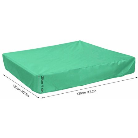 (120 x 120 x 20 cm) Kvadratisk Poolöverdrag Barn Sandlåda G