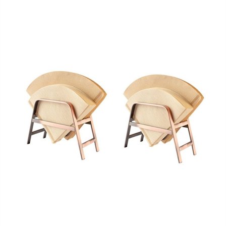 2 stk Kaffefilterholder Kaffepapiroppbevaringsbeholder B B