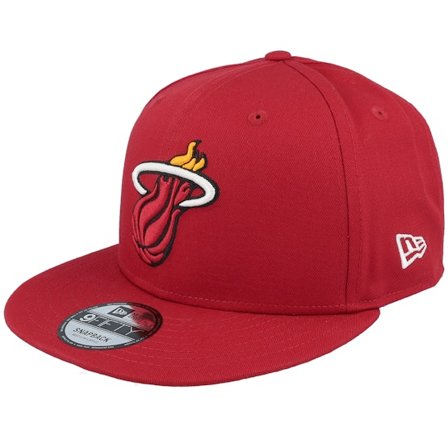 New Era - Miami Heat NBA Rear Logo 9FIFTY Red Snapback Snapback Red Cap - NBA @ Hatstore