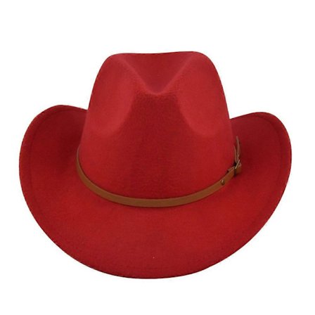 Huopahattu retro jäljitelmä lammas hattu cowboy hattu vyö villahattu kansallinen huppu retro jazz hattu