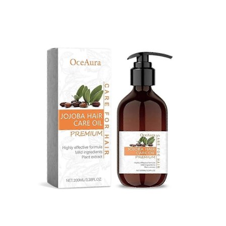 Jojobaolja Hårvård Eterisk Olja - Ger Näring & Återfuktar Håret, Främjar Tillväxt & Reparerar Skador