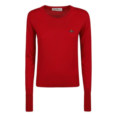 Vivienne Westwood Round-neck Strik Rød, Dame Striktrøjer