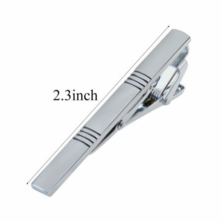 4 kpl solmionpidikettä, solmionpidike miehille, hopeinen solmionpidike