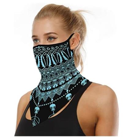 Ansiktsscarf Bandana Baklava Multifunktionsscarfs Tvättbar Blå One Size