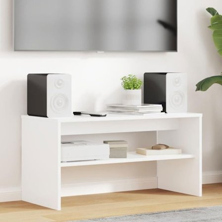 Konsol Vidaxl TV-möbel Vit 80 x 35 x 40 cm Ingenjörsträ