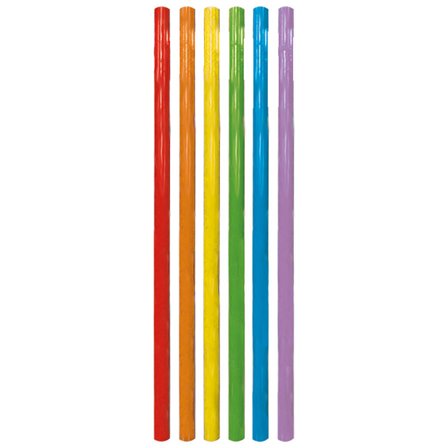 Regnbue Genanvendelige Sugerør 6-pakning
