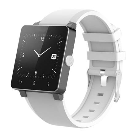 Sony SmartWatch 2 erstatnings urrem i blødt silikone-gummi materiale - Hvid White