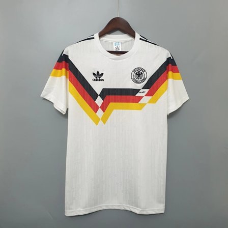 TYSKLAND 1990 HJEMMEDRAKT Retro Fotballdrakt-FS-