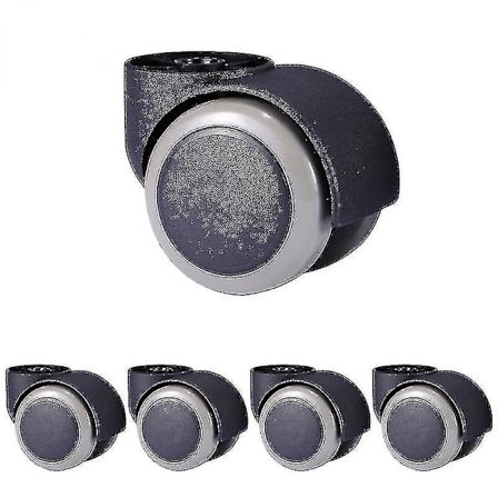 5 stk. kontorstolshjul indlejret type hjul 2 tommer 250 kg kraftig