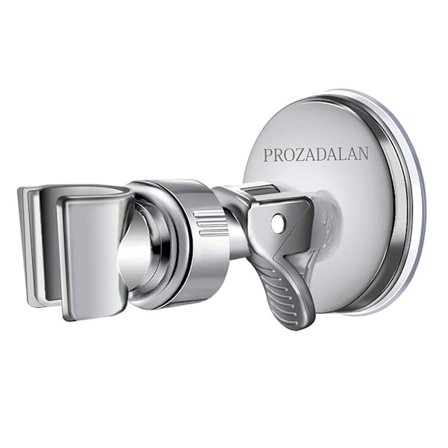 Brusehovedholder sugekop, justerbar bruseholder badeværelse sugekop med 360° roterbar bruseholder til håndbruser