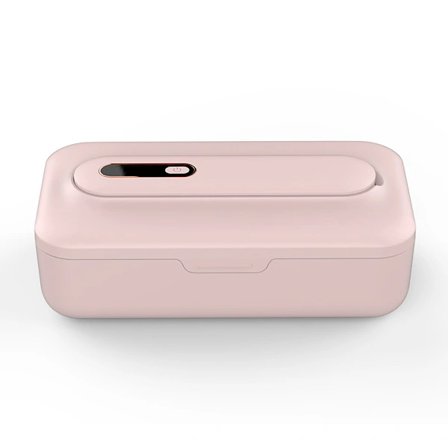 UV-lys desinfeksjonsboks – UV-mobiltelefon desinfeksjonsmiddel, telefonrenser, UV-steriliseringsboks, 2-i-1-design med avtakbar UV-lampe